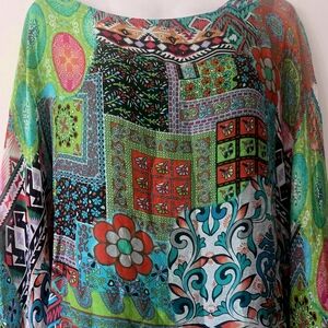 Fabulous Bella Amore Silk Caftan Style Top